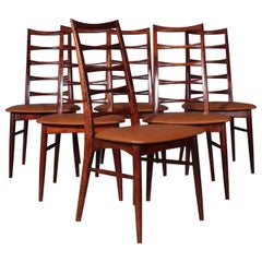 Six Niels Koefoed Dining Chairs, Model "Lis"