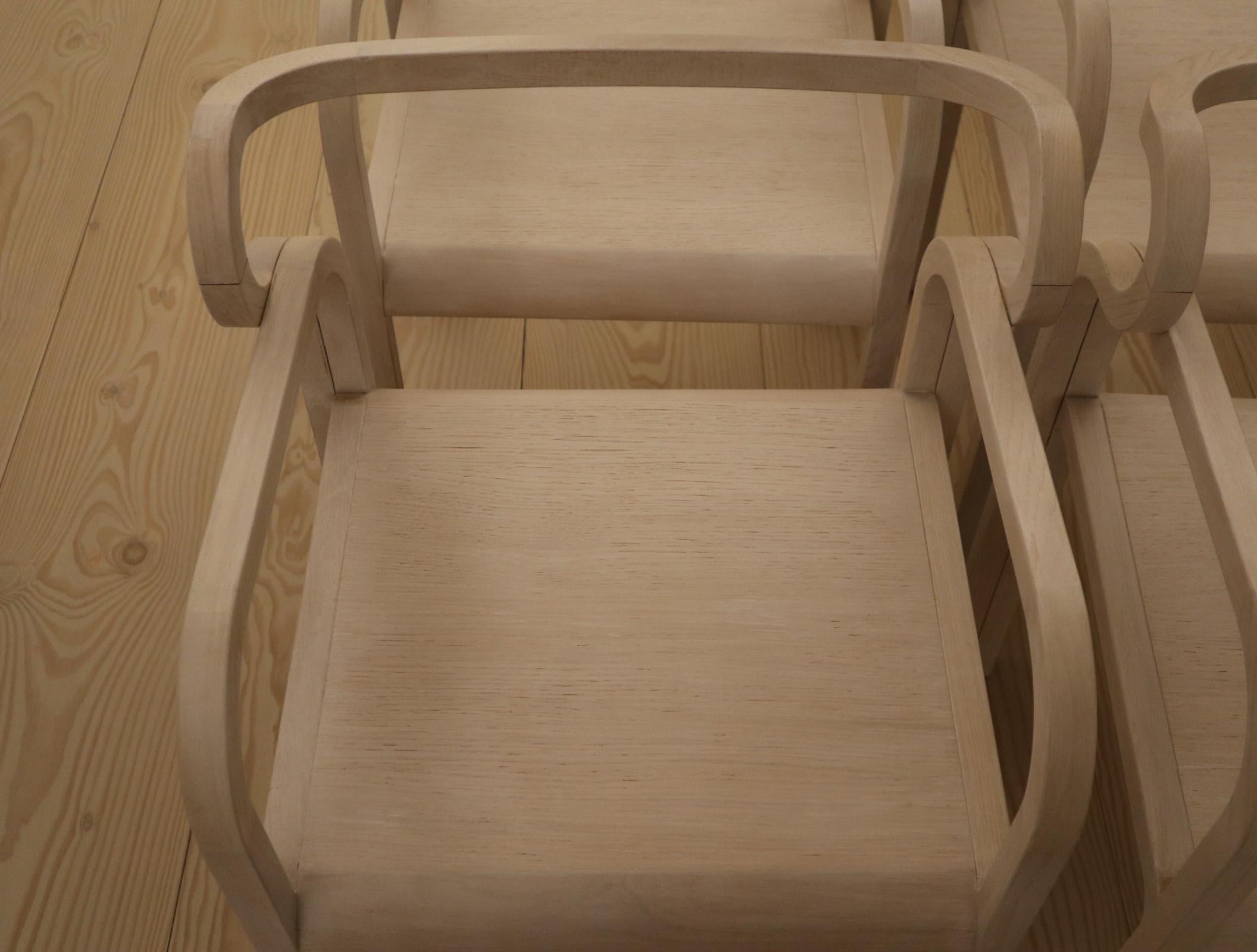 Six Odette Dining Chairs in Oak by Fred&Juul 3