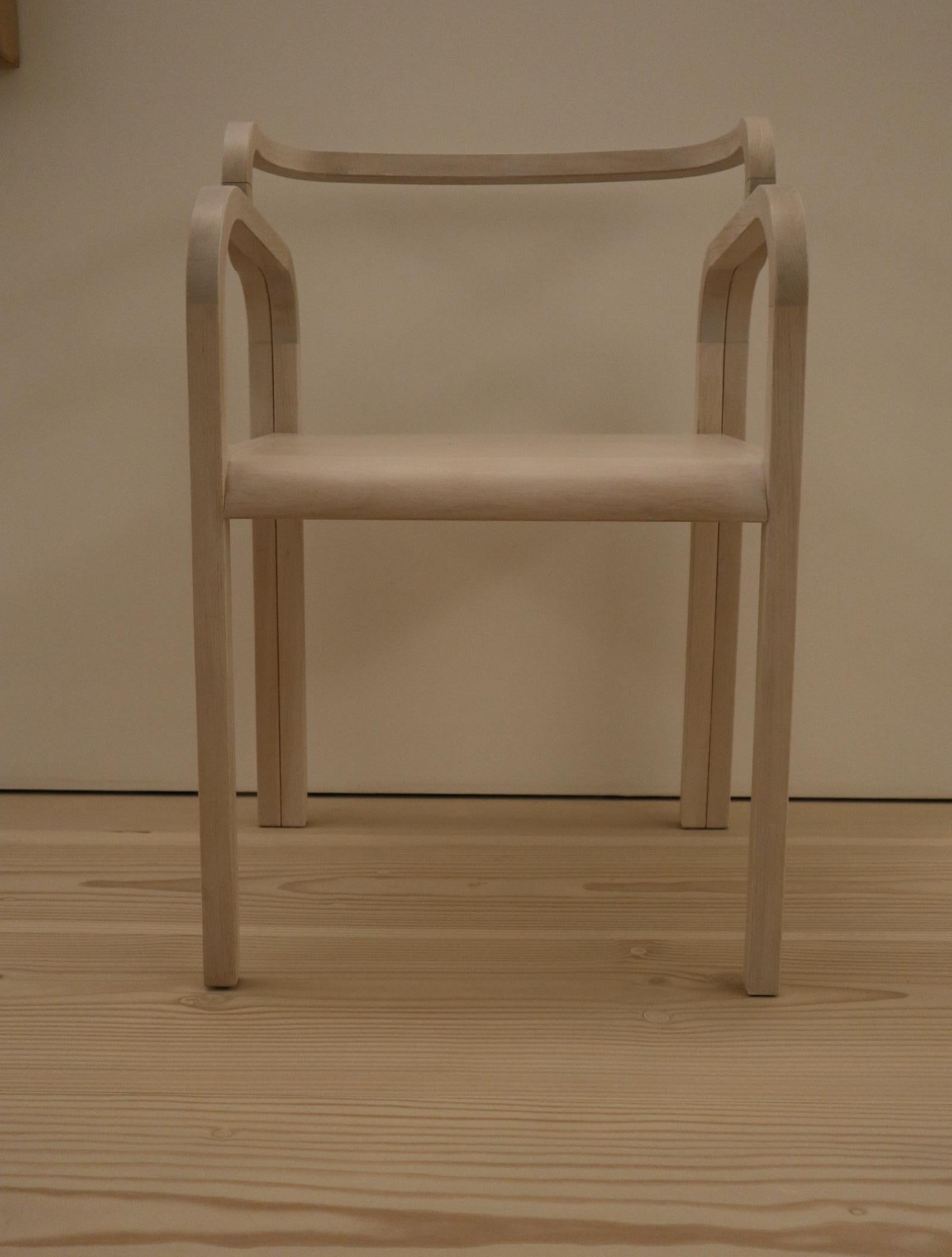 Six Odette Dining Chairs in Oak by Fred&Juul In Excellent Condition In Brooklyn, NY