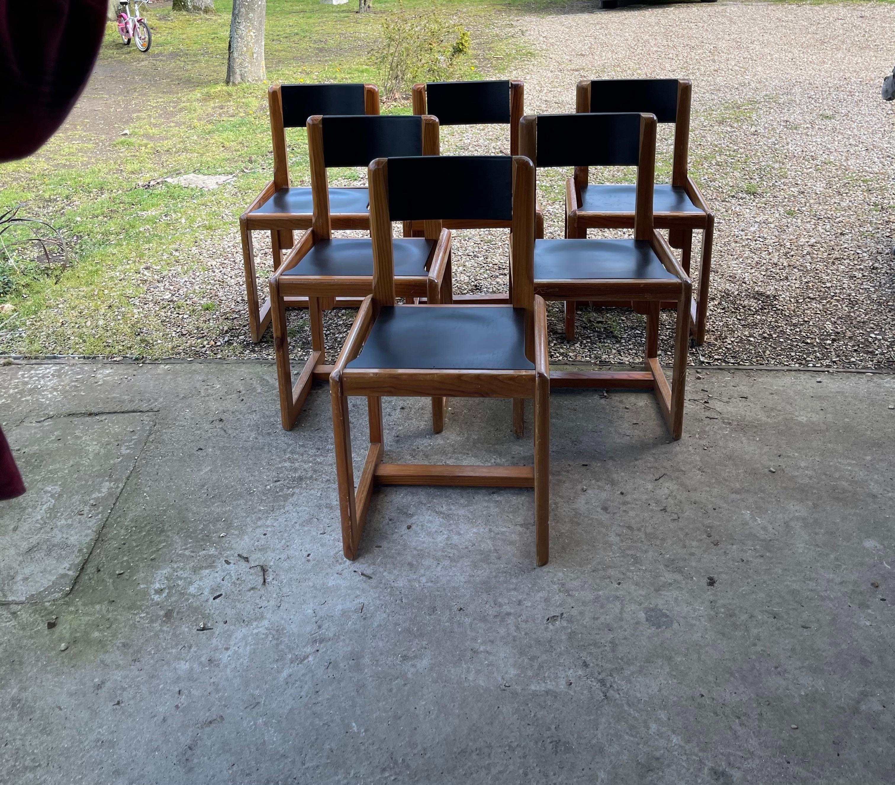 Mid-Century Modern Six of Mid Century Andre Sornay Chairs