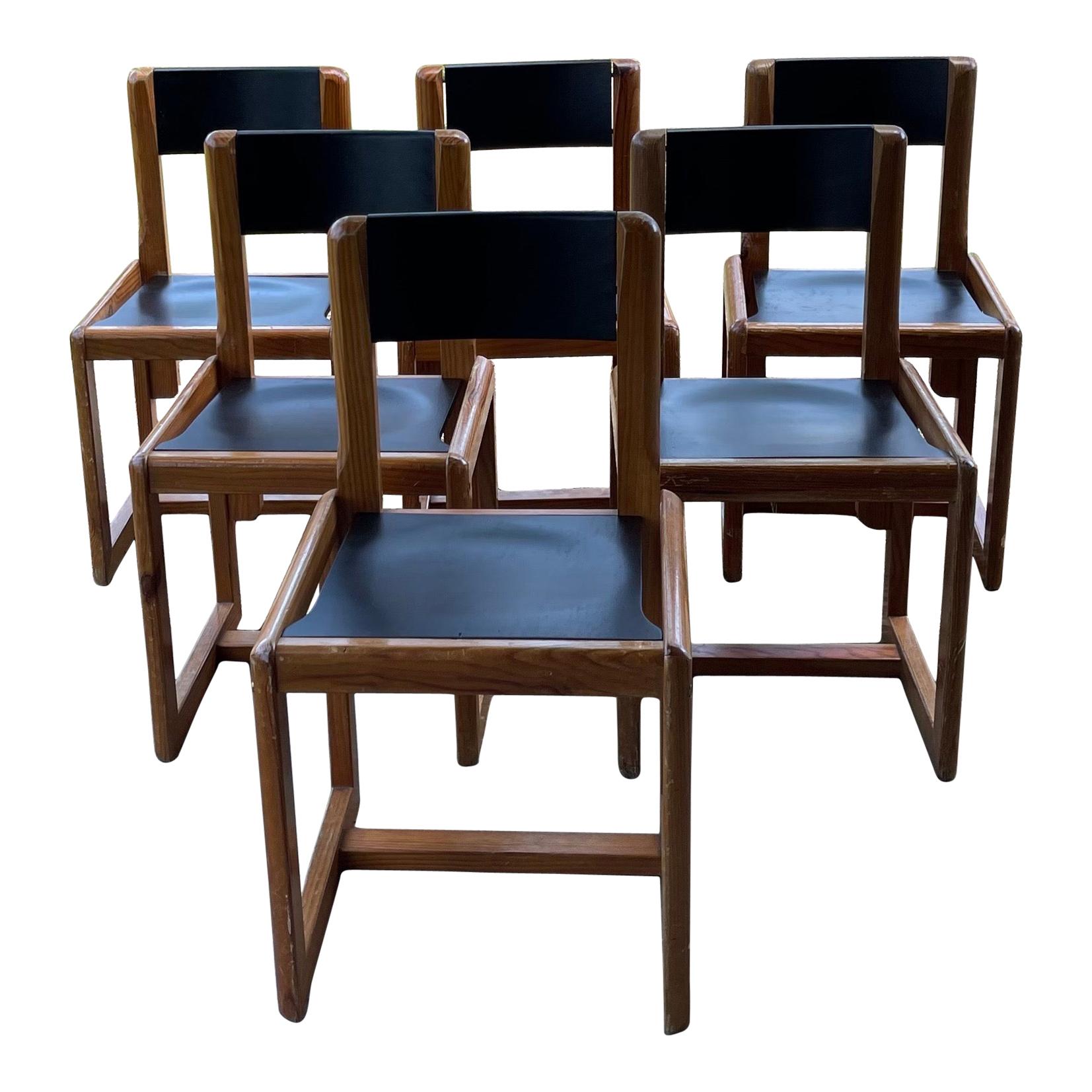Six of Mid Century Andre Sornay Chairs