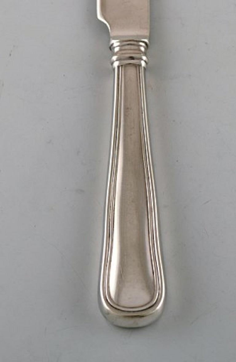 Art déco Six couteaux à fruits « Old Danish » en argent 830, datés des années 1920 en vente