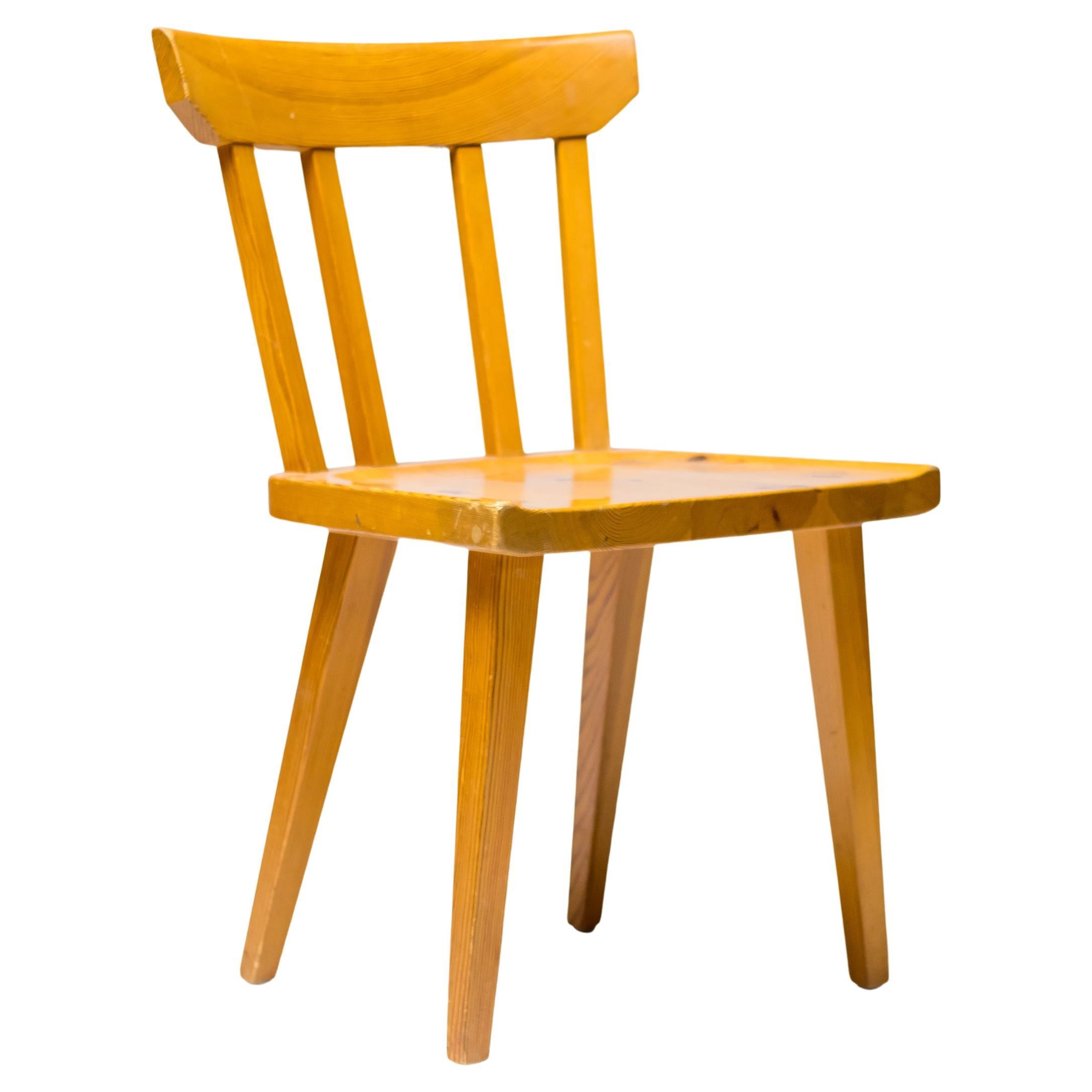 Six Oregon Pine Side Chairs by Roland Wilhelmsson For Sale