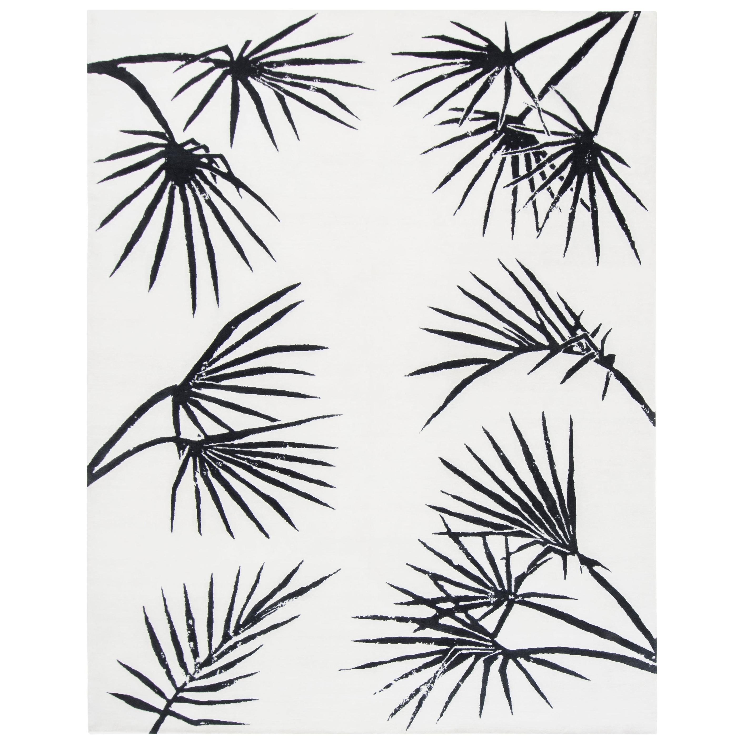 Mehraban Six Palms Rug by Liesel Plambeck For Sale