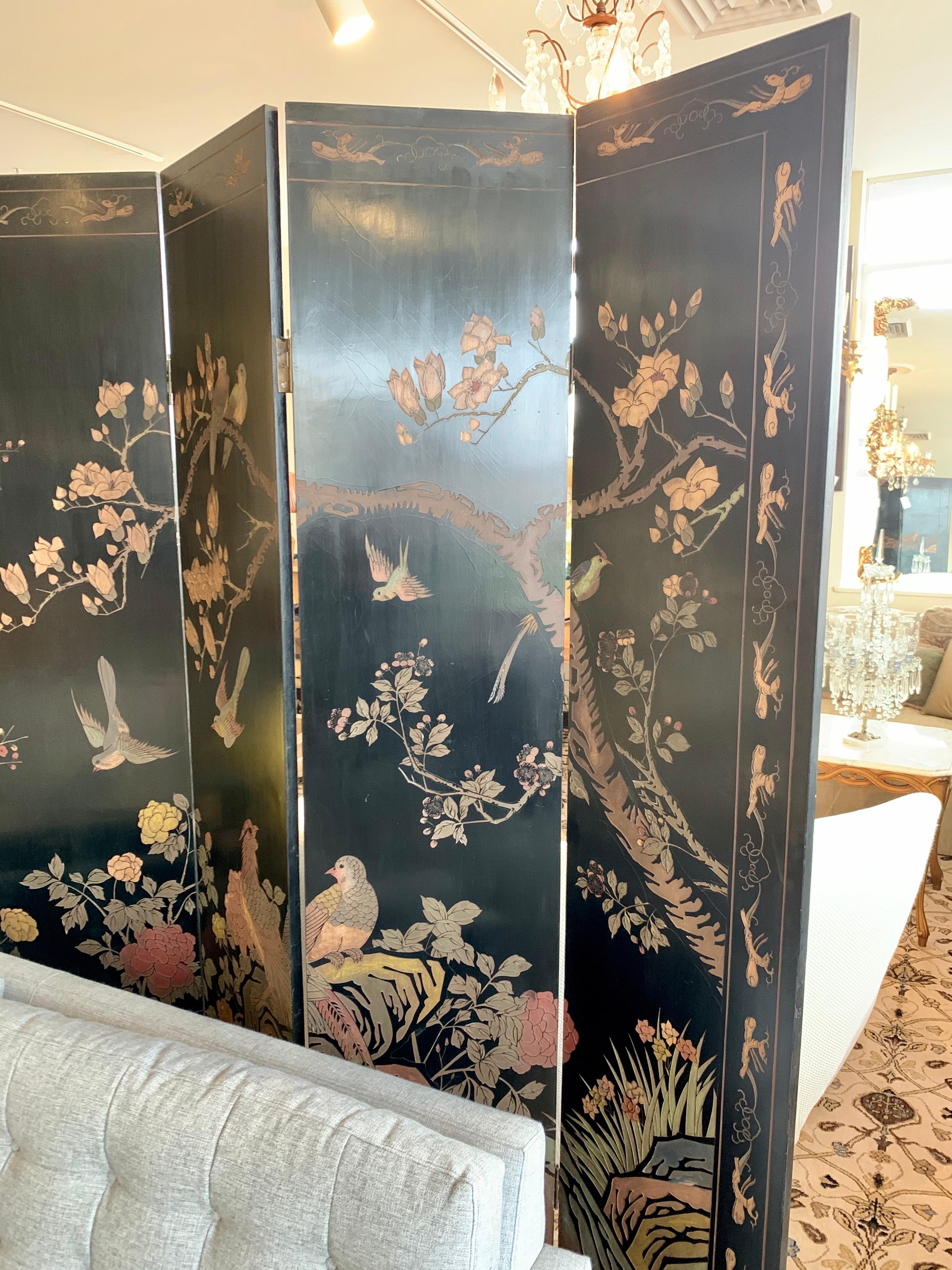 chinoiserie room divider