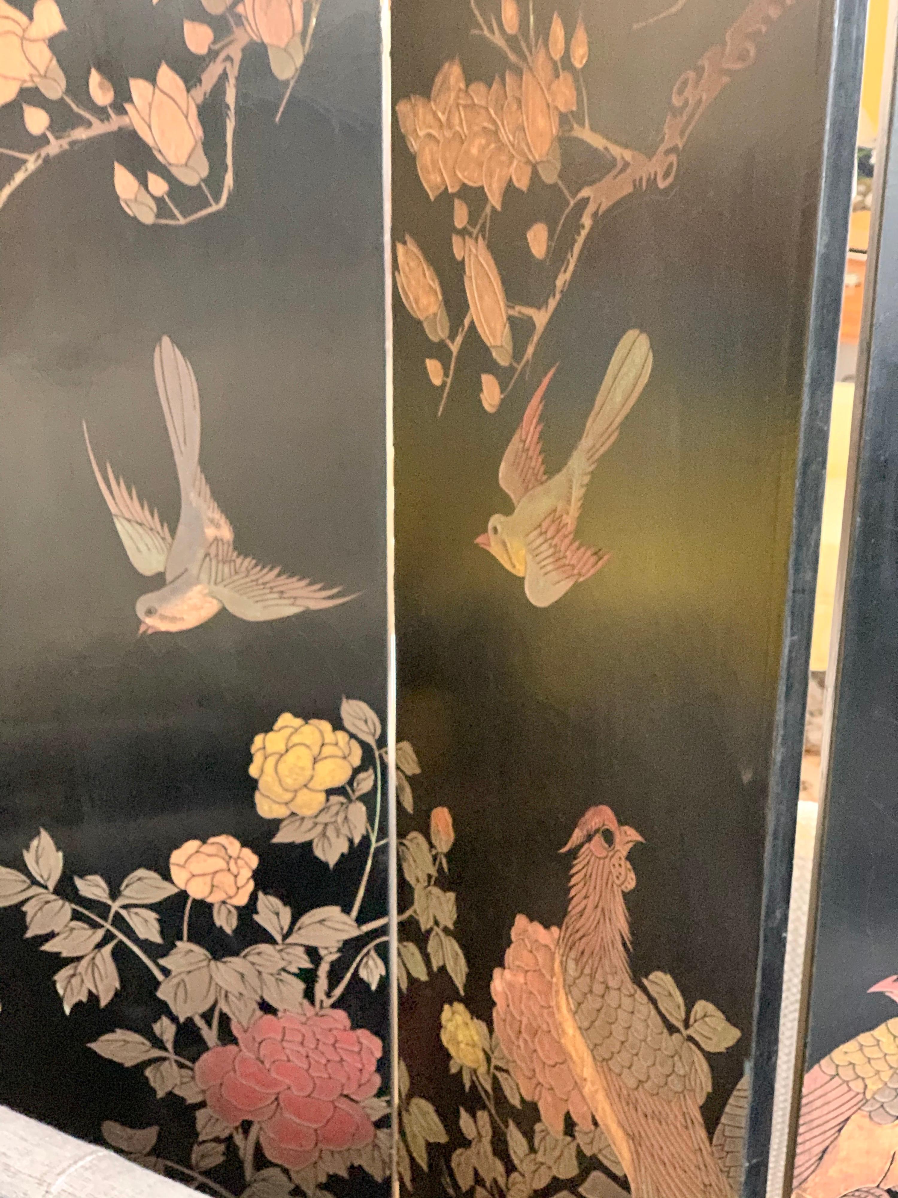 chinoiserie screen room divider