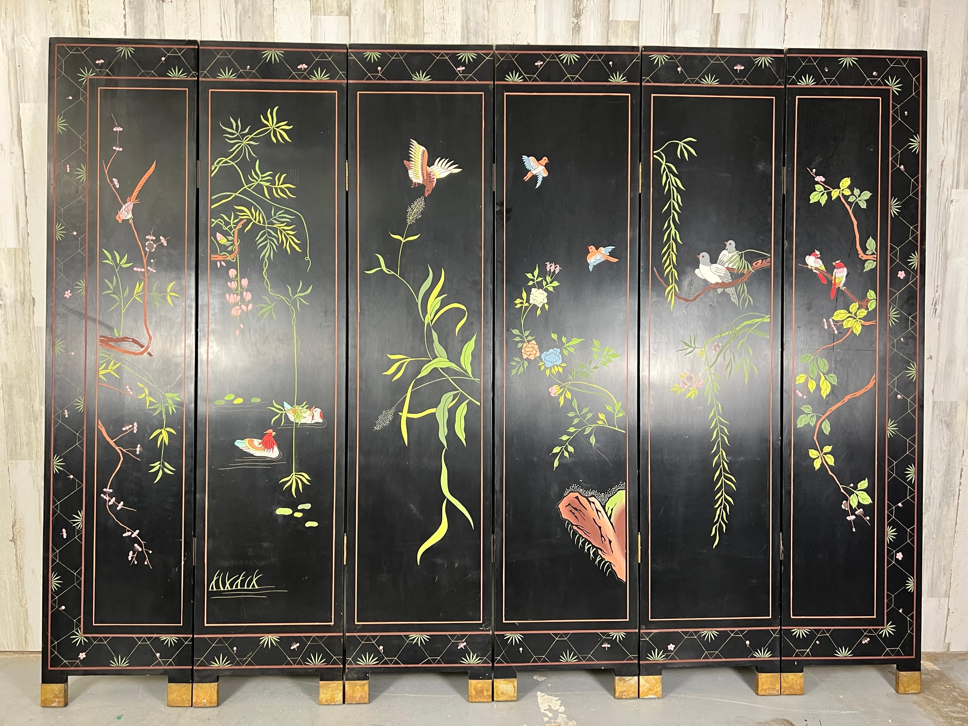 Six-Panel Coromandel Asian Screen For Sale 6