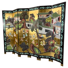 Six-Panel Coromandel Asian Screen