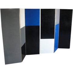 Six-Panel Mondrian Style Room Divider