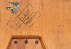 Six Pc. Mid Century Thaden Jordan Dining Set Table, Leaf and Four Chairs