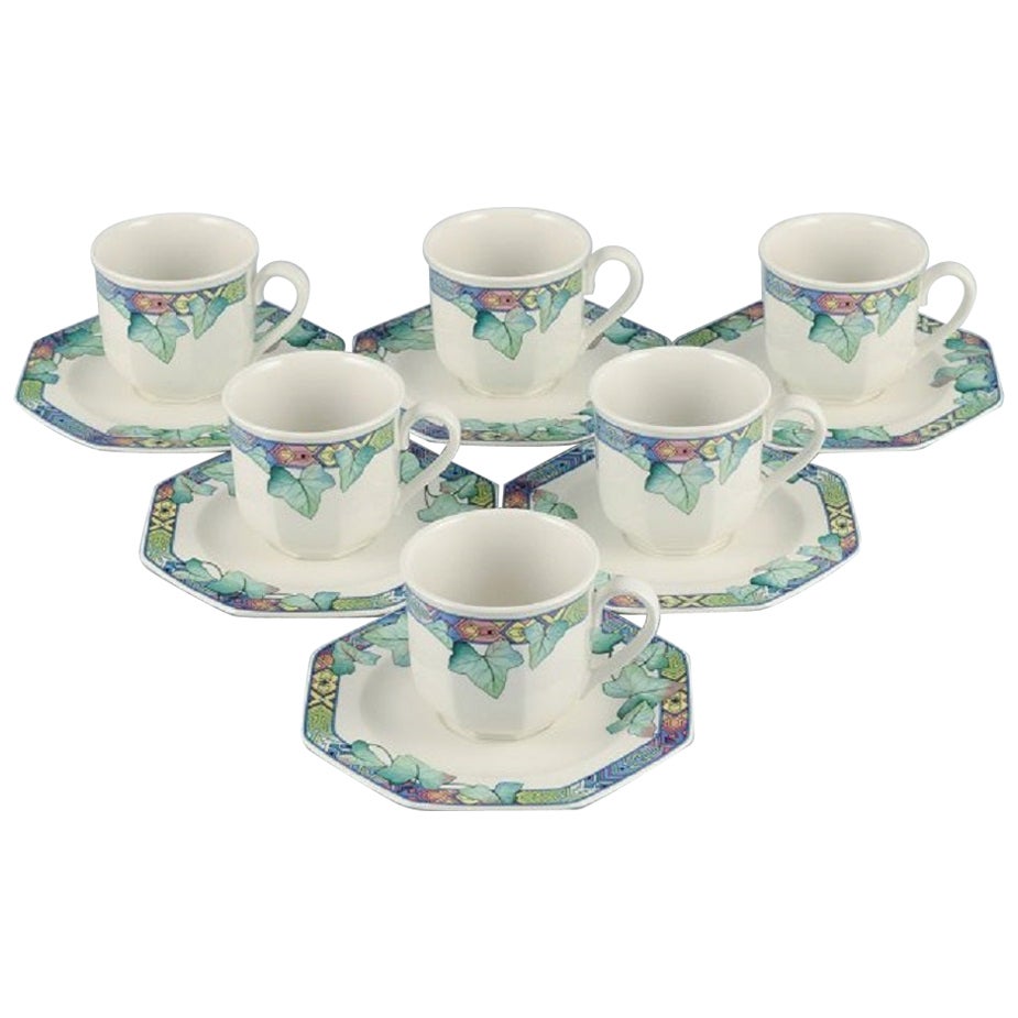 Servizio da caffè in porcellana per sei persone "Pasadena", Villeroy & Boch, Germania