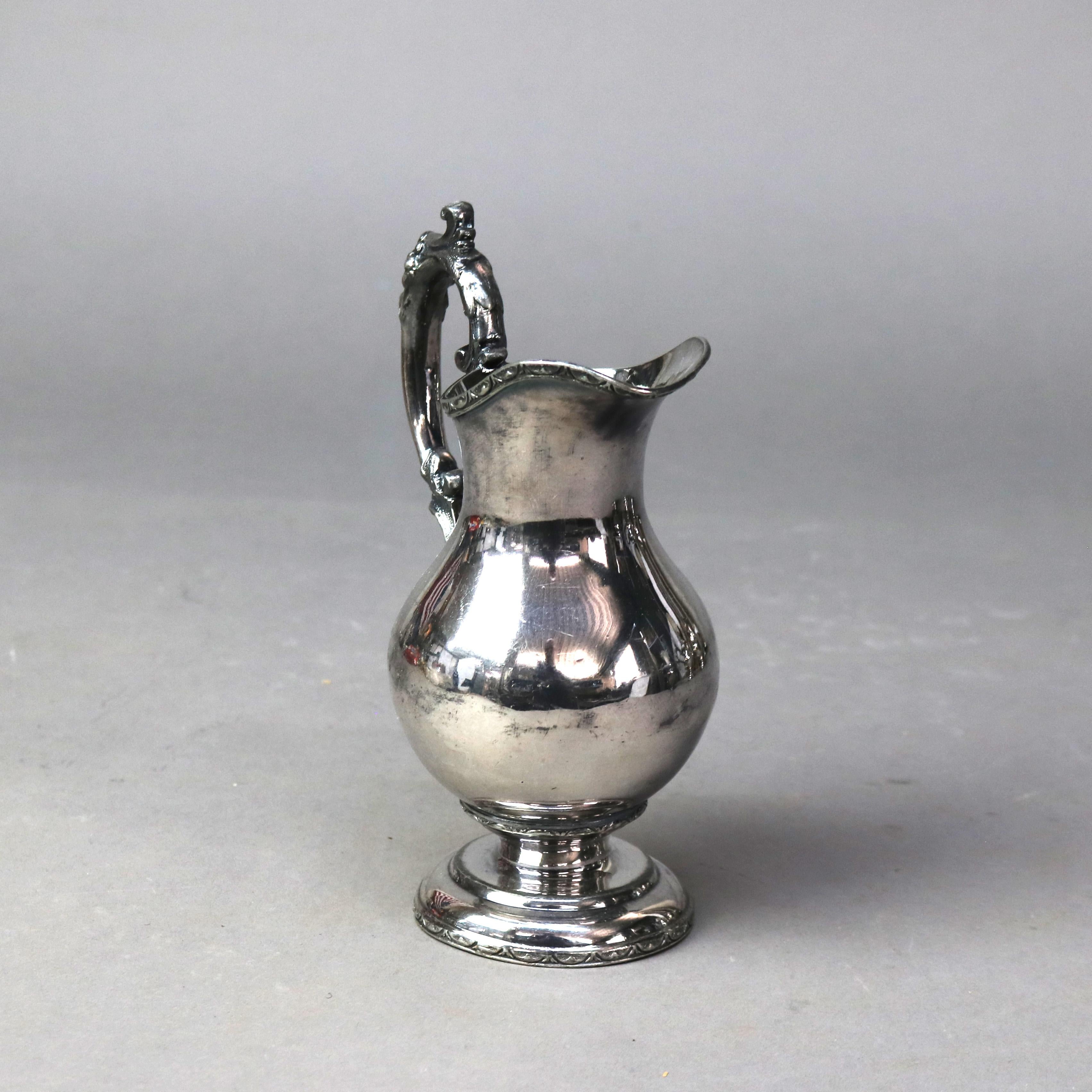 Juego de té antiguo victoriano de seis piezas plateado C1890 en venta 5