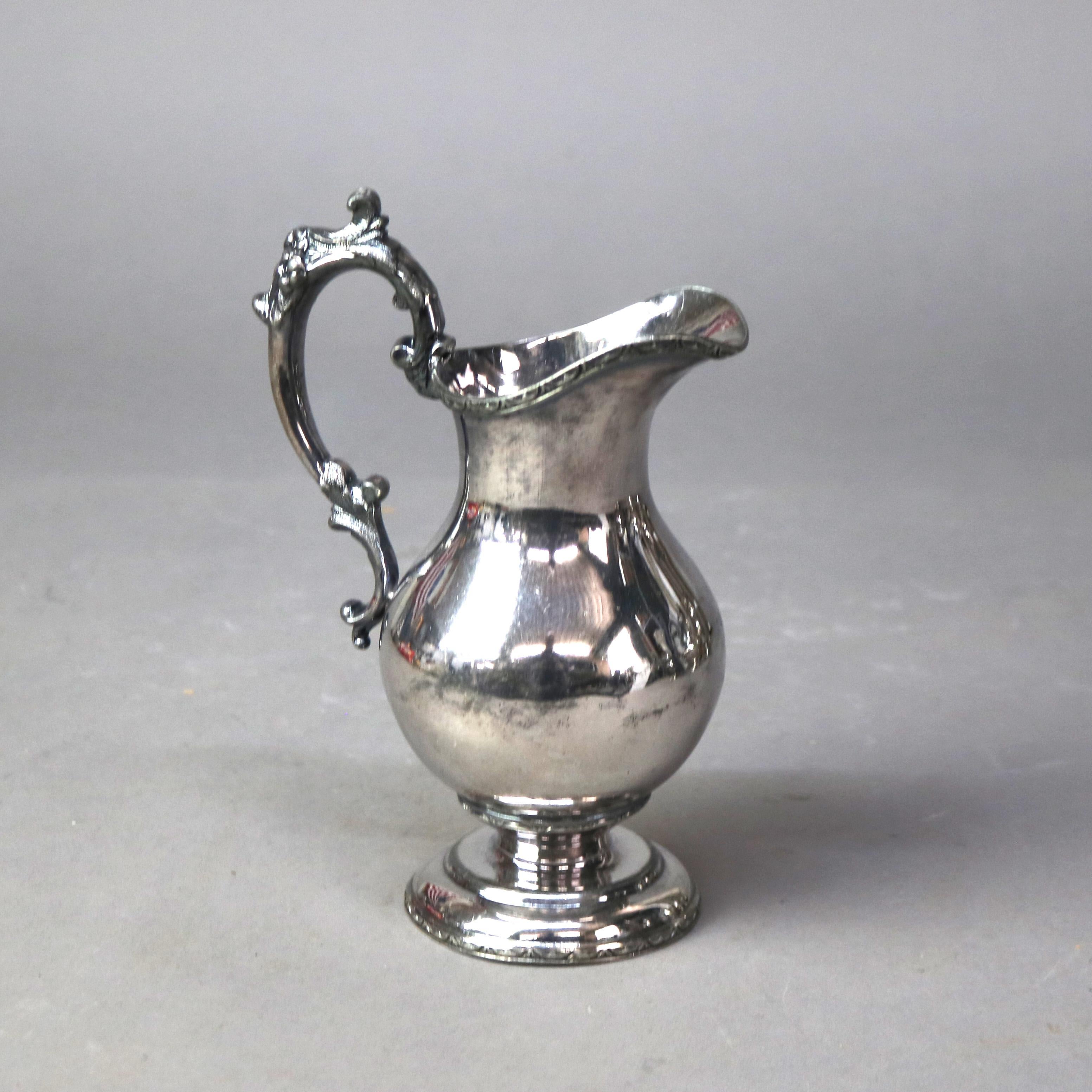 Juego de té antiguo victoriano de seis piezas plateado C1890 en venta 4