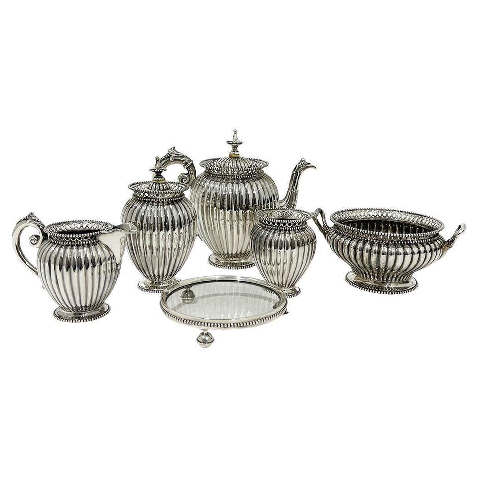 Silver Tea Set Colour Sterling Silver Tea Sets - 349 For Sale at 1stDibs | antique silver tea ...