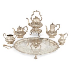 Six-Piece English Silver Tea and Coffee Service