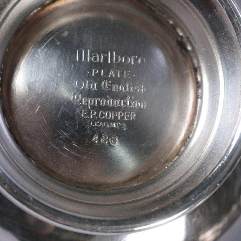 SixPiece Marlboro Silver Plate Old English Reproduction E.P. Copper