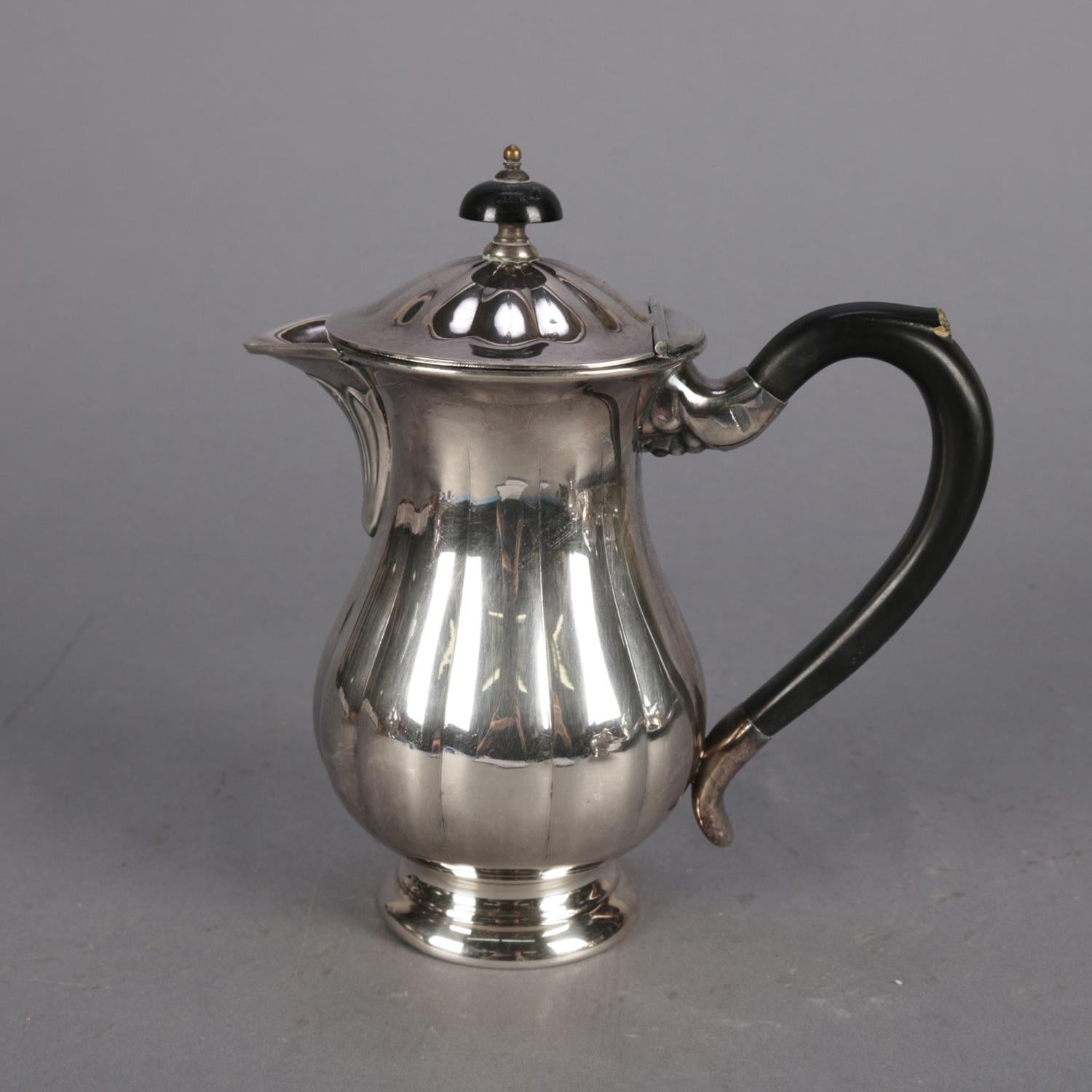 Six-Piece Marlboro Silver Plate Old English Reproduction E.P. Copper Tea Set 1