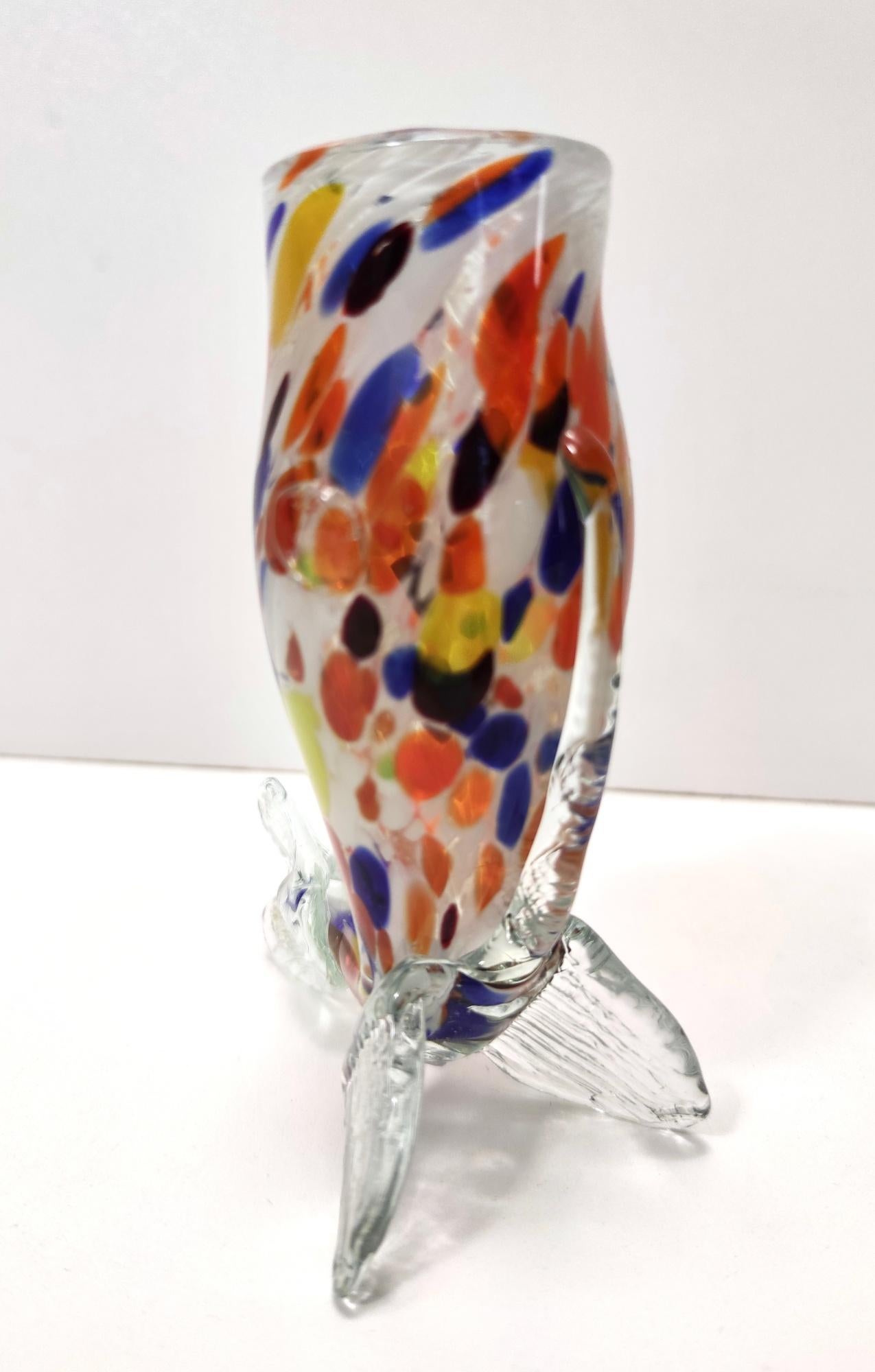 Set di sei bicchieri multicolore in vetro di Murano di Toso, Italia In condizioni ottime in vendita a Bresso, Lombardy