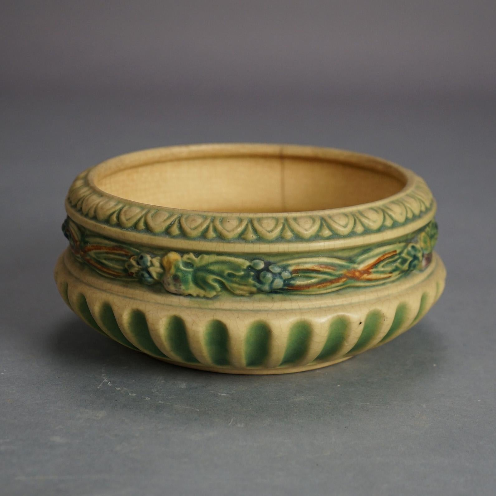 Six Pieces ff Roseville Art Pottery, Donatello, Mid 20thC 7