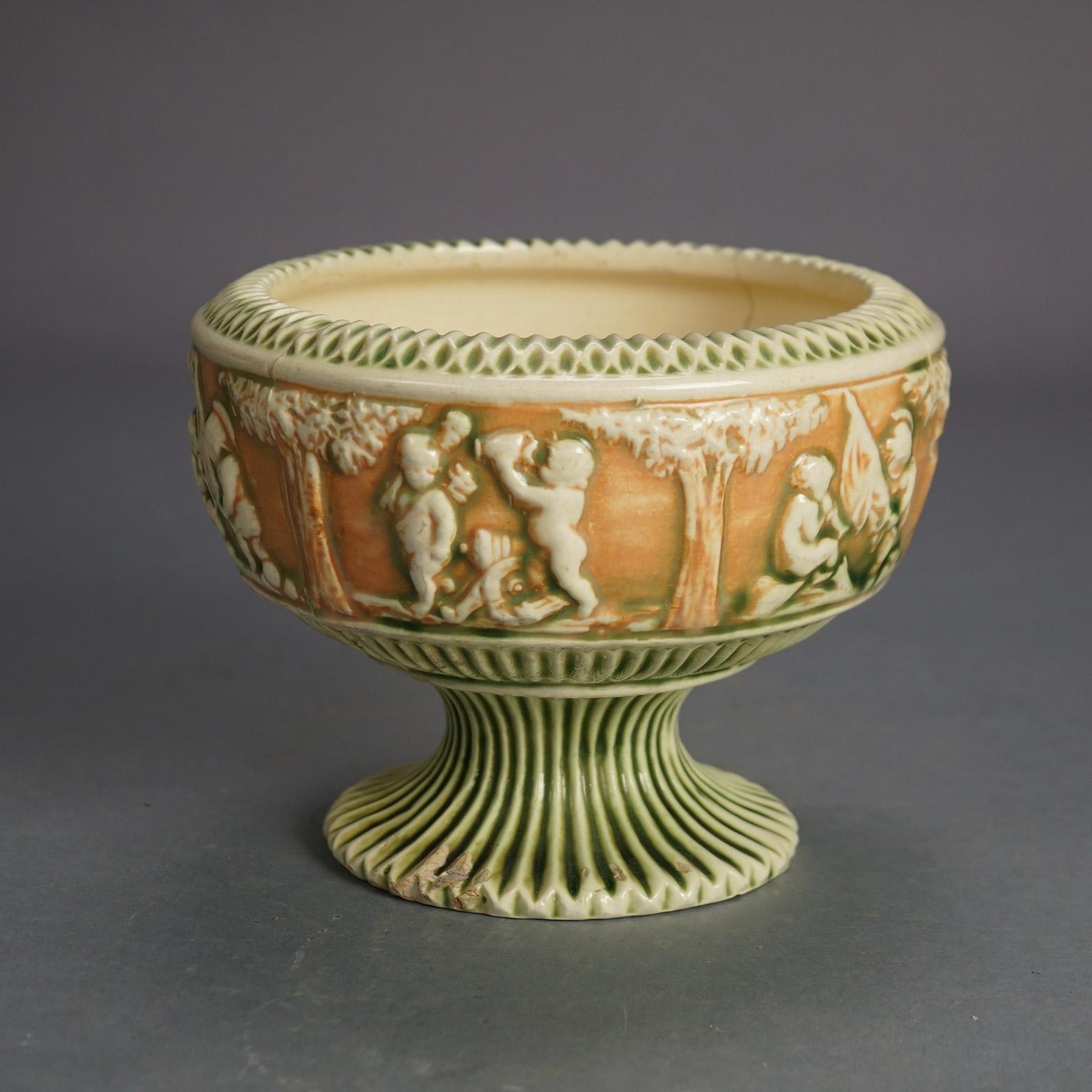 Six Pieces ff Roseville Art Pottery, Donatello, Mid 20thC In Good Condition In Big Flats, NY