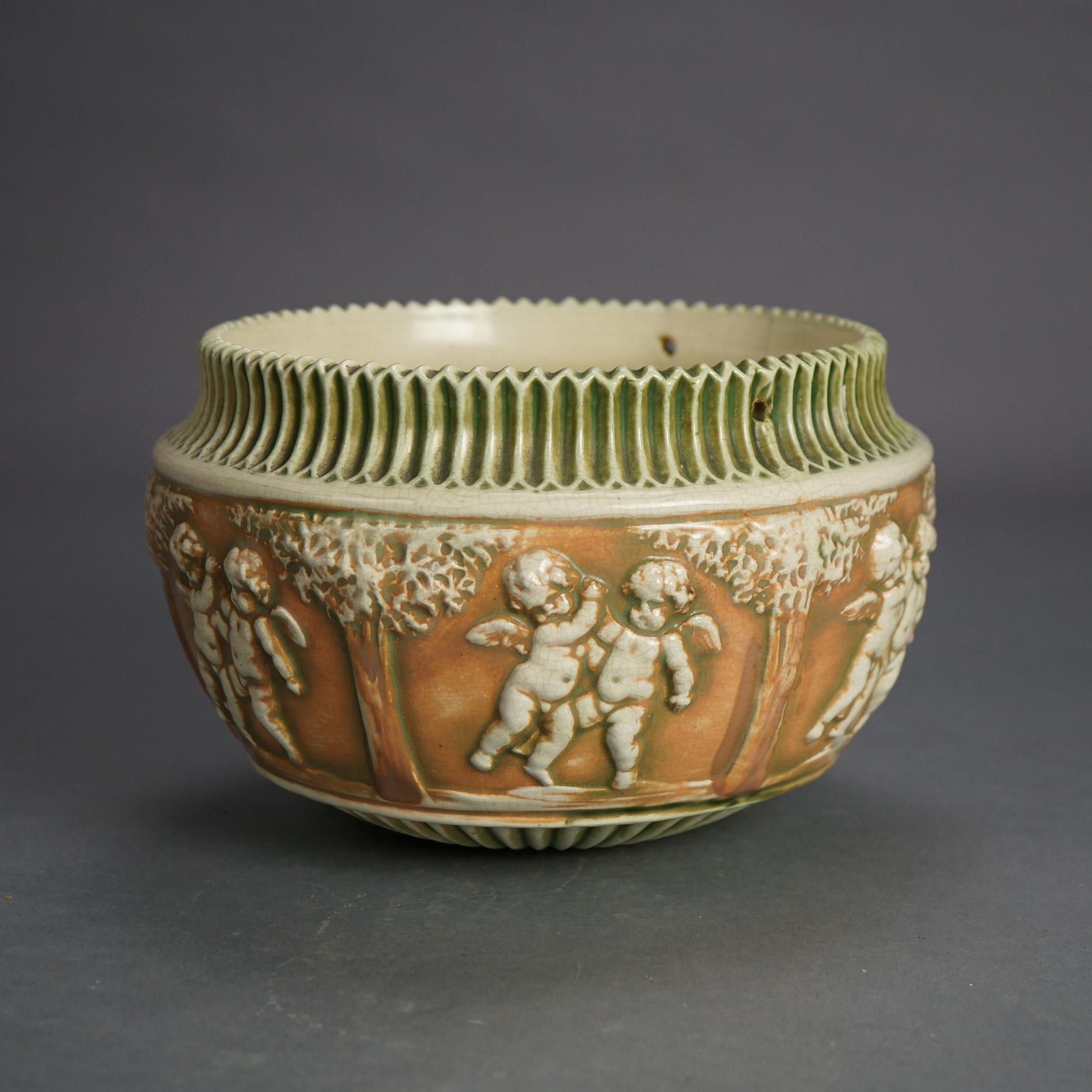 Six Pieces ff Roseville Art Pottery, Donatello, Mid 20thC 4