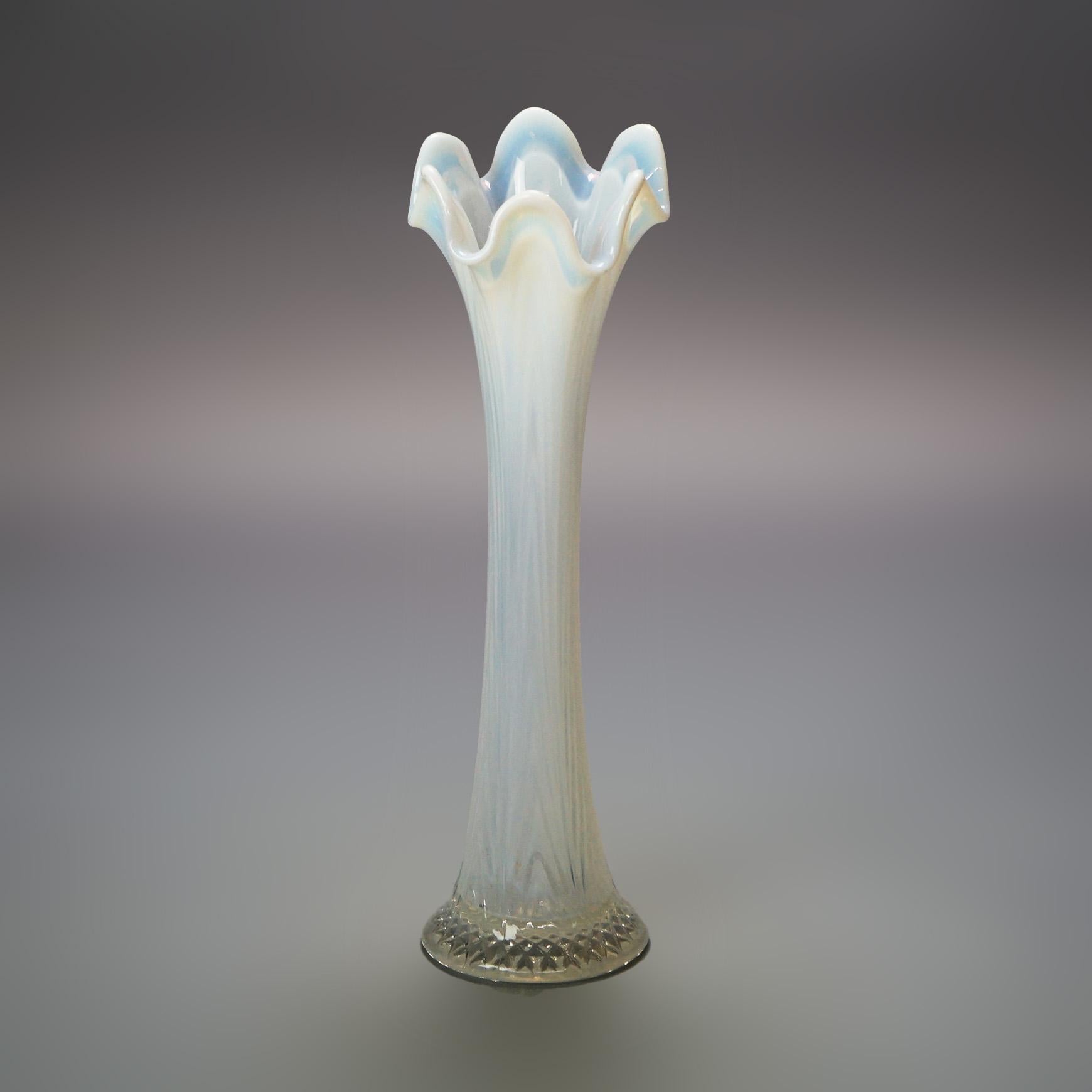 fenton carnival glass vase