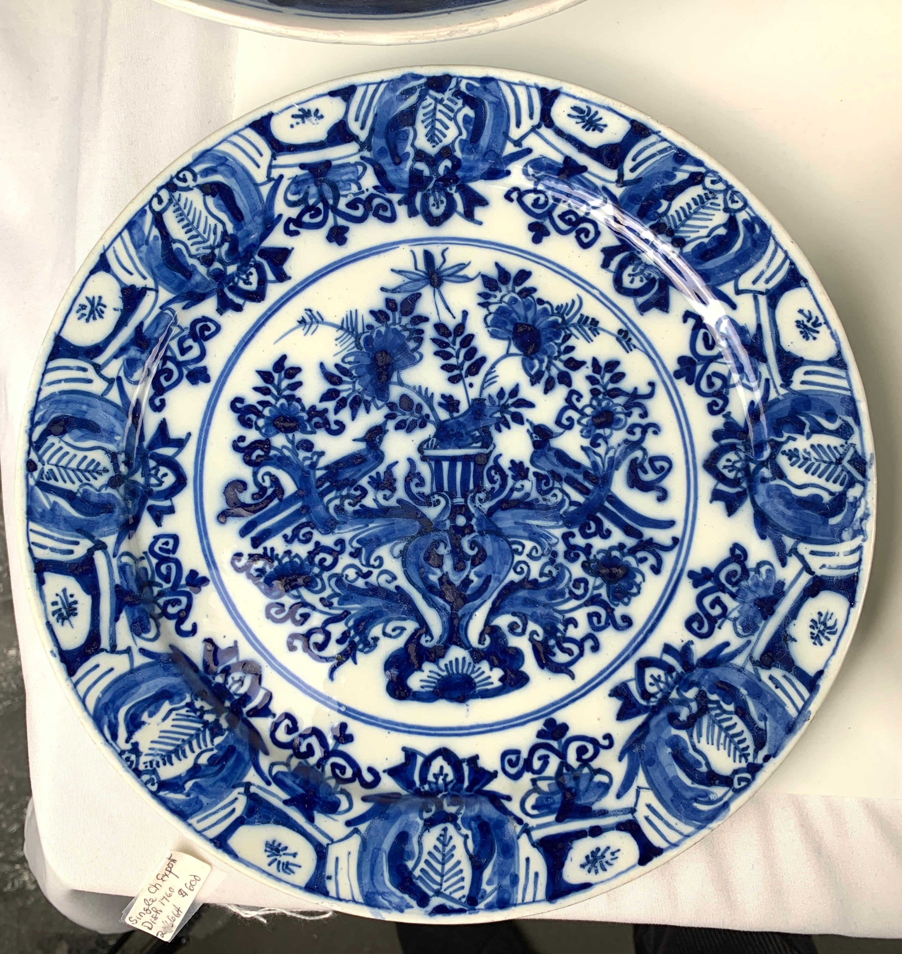 Six Pieces of Blue and White Dutch Delft 1
