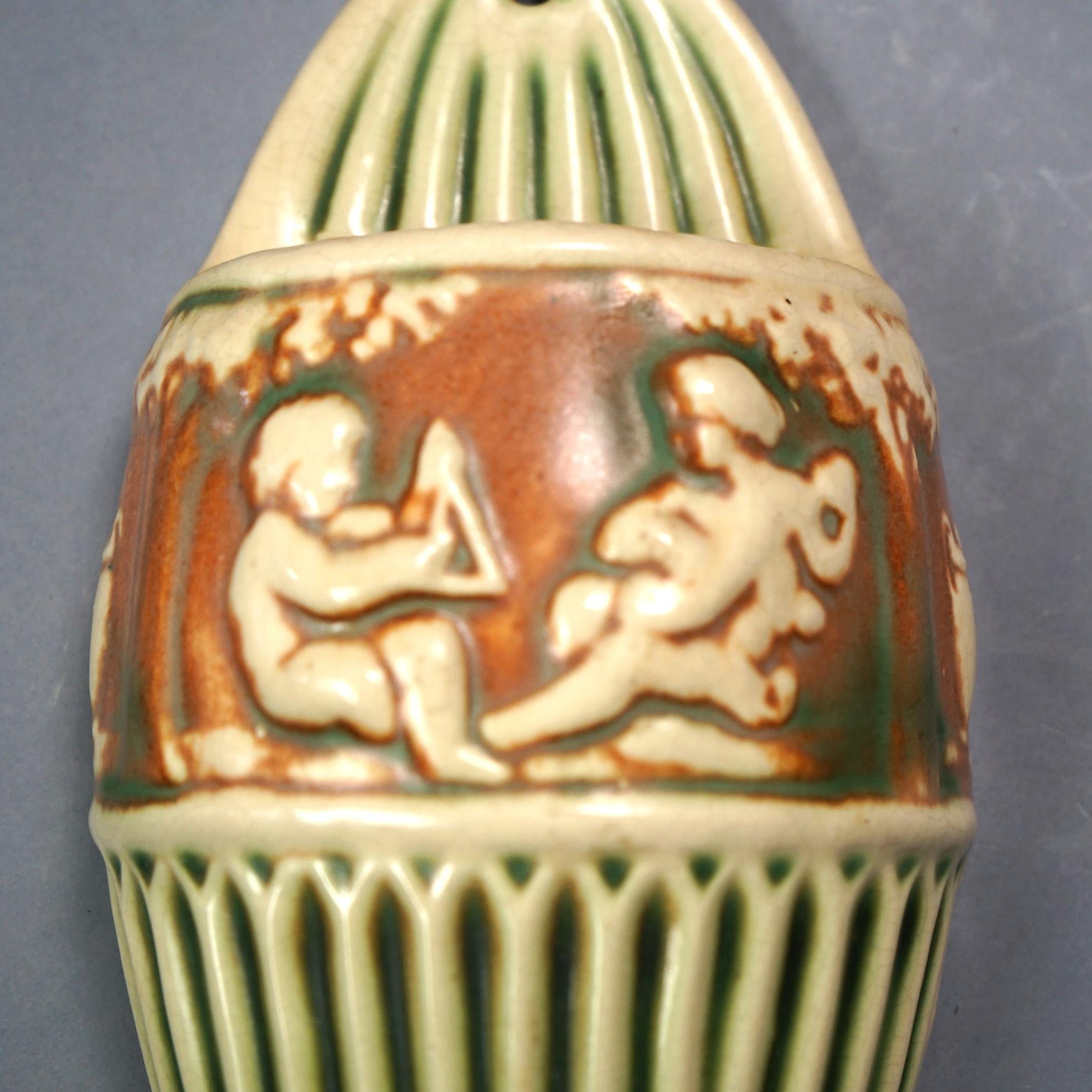 Six Pieces Of Roseville Art Pottery, Donatello, Mid 20thC 4