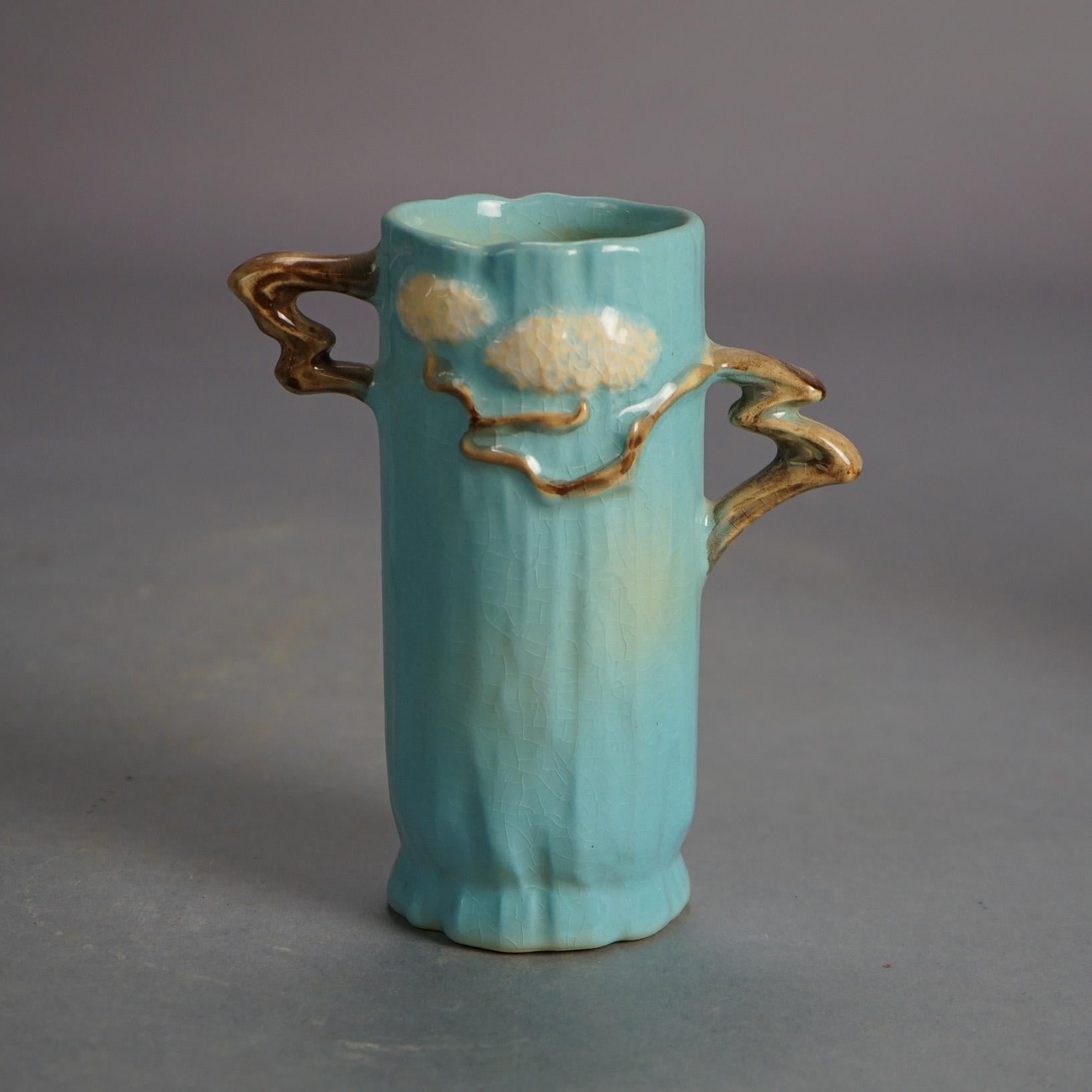 Six Pieces of Roseville Art Pottery, Ming Tree in Blue, Mid 20thC 1