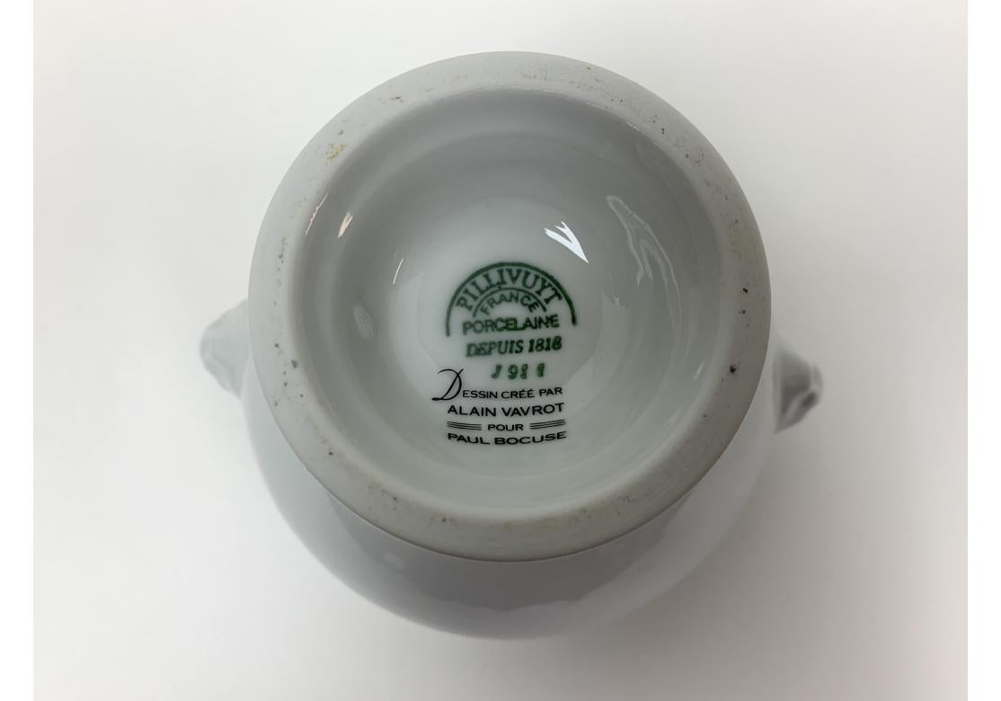 20th Century Six Pillivuyt Paul Bocuse Elysee Truffes Soup Bowl Lion Porcelain France