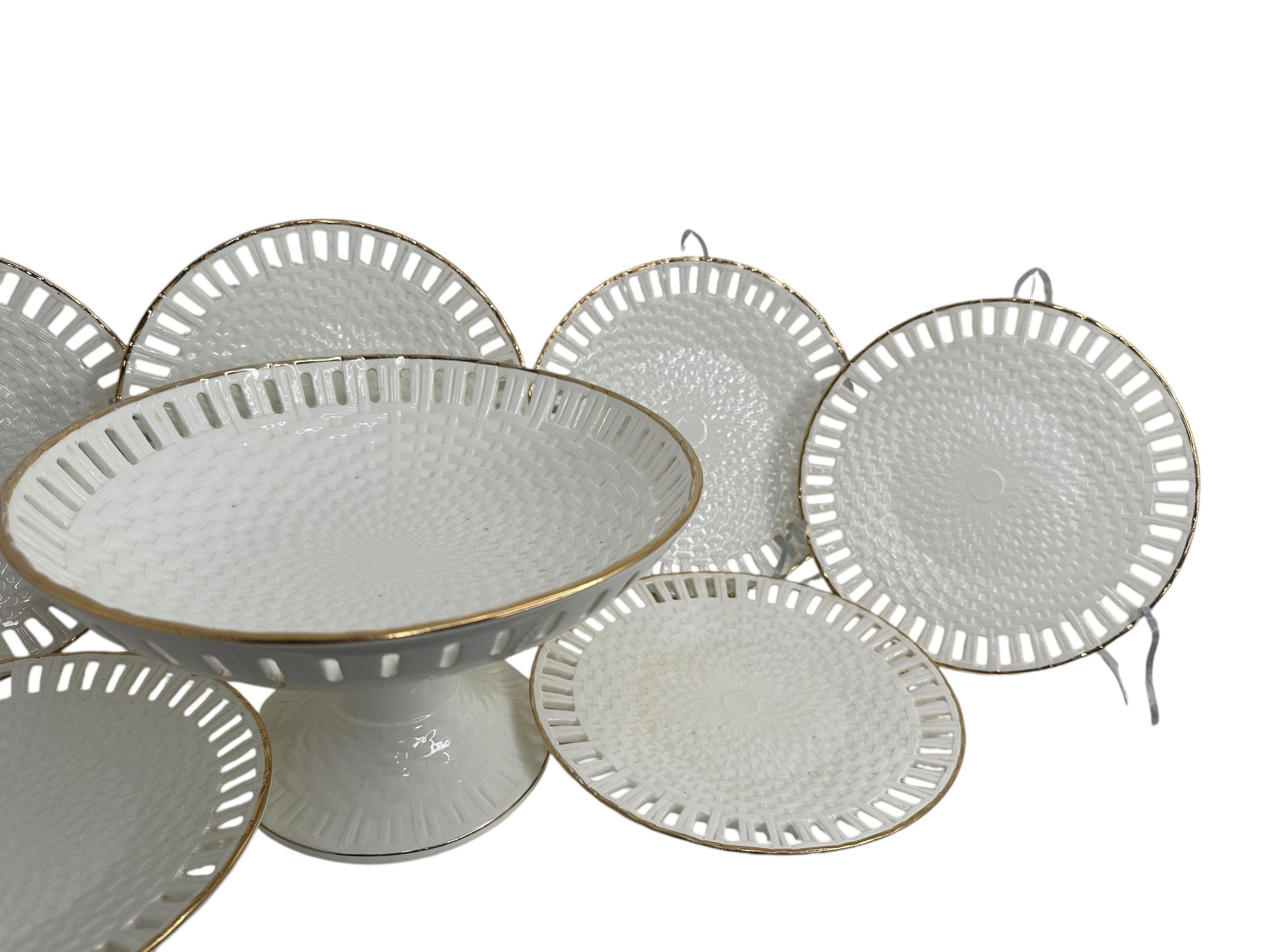Allemand Centre de table compote et panier de fruits du début du 20e siècle, Max Roesler en vente