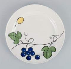 Six "Pomona" Porcelain Plates, Jackie Lynd for Rörstrand