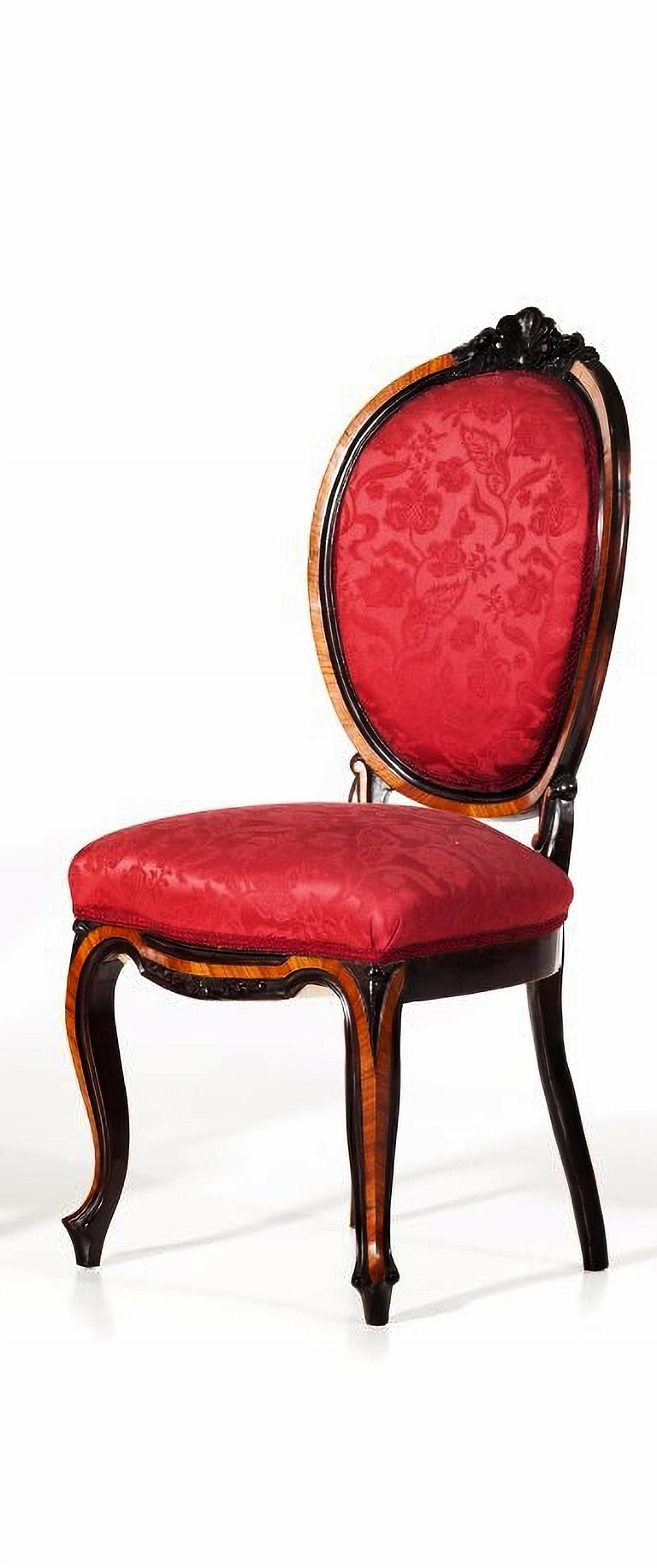 Baroque Six Portuguese Chairs of the 19th Century For Sale