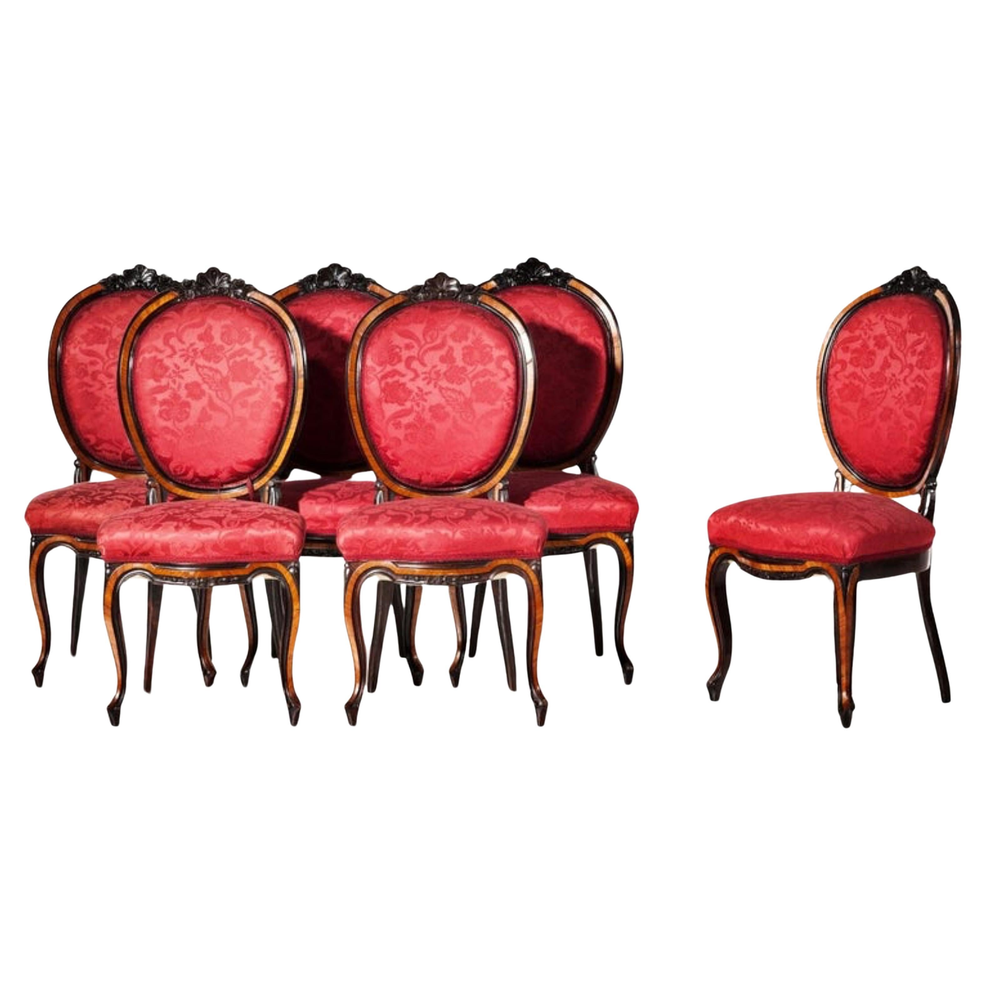 Six chaises portugaises du 19e siècle