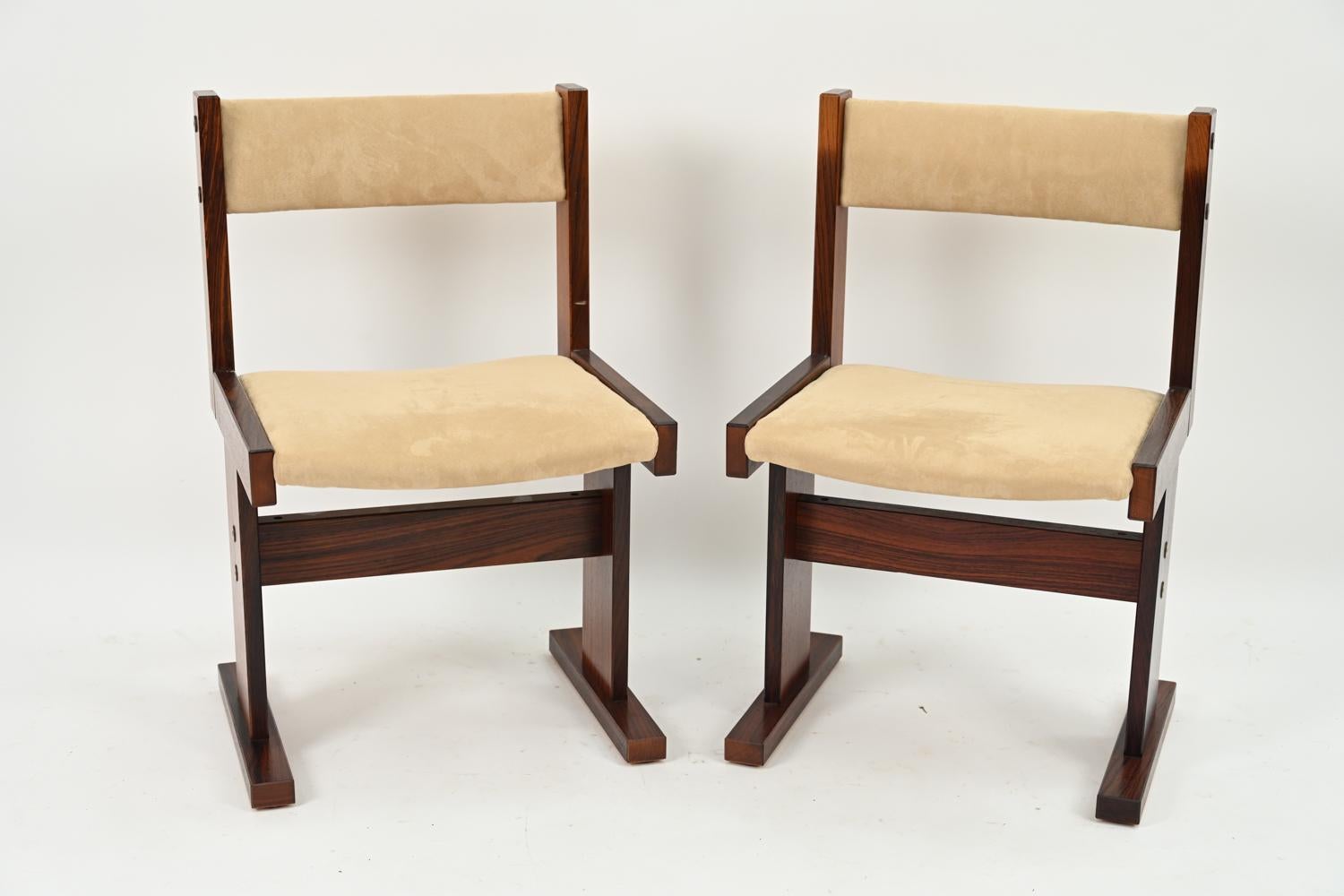 Fin du 20e siècle Six chaises de salle à manger Poul H Poulsen pour Gansgo Mobler en bois de rose en vente