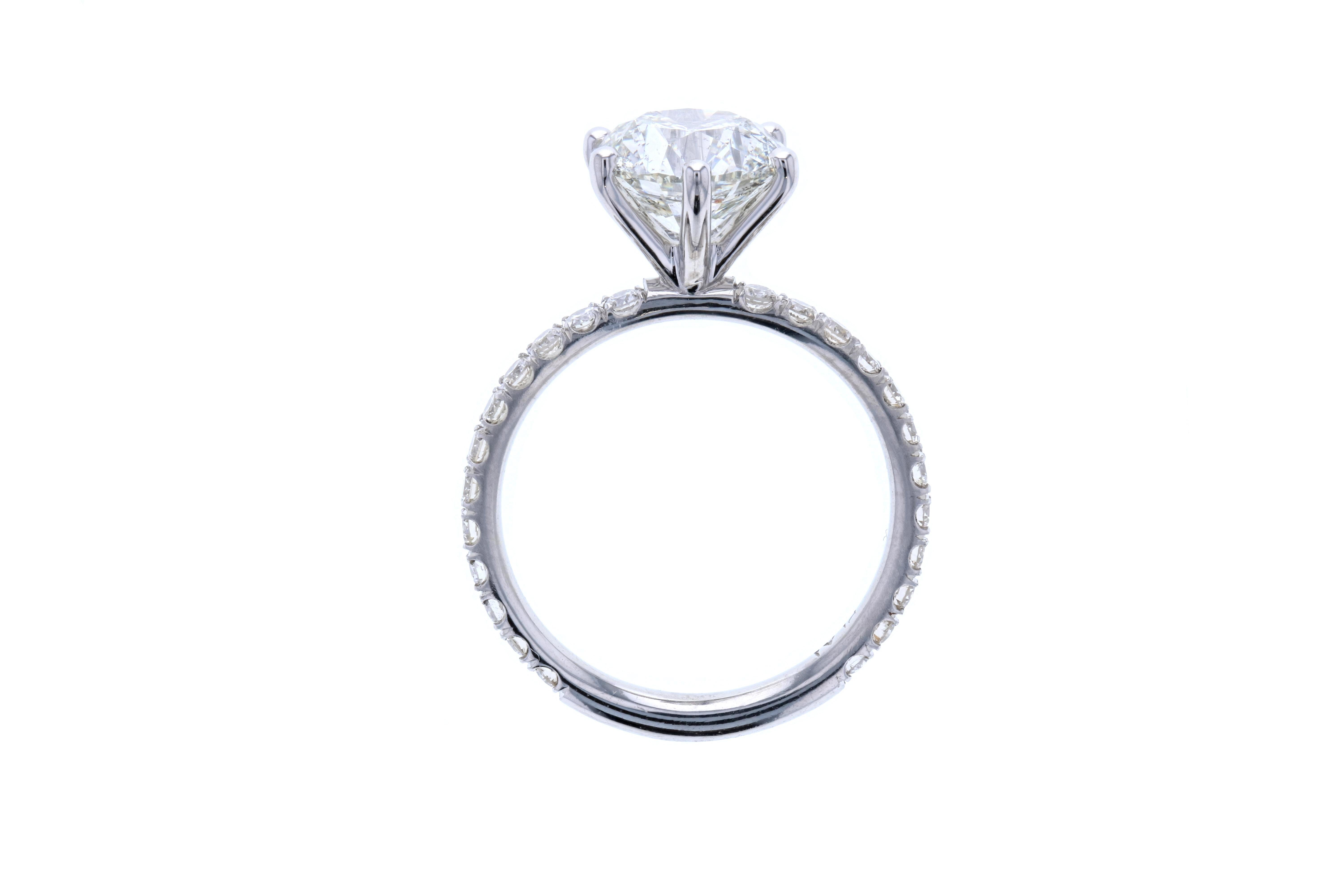 pave prong engagement ring