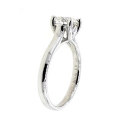 Six Prong Reverse Taper Knife Edge Engagement Ring 'GIA'