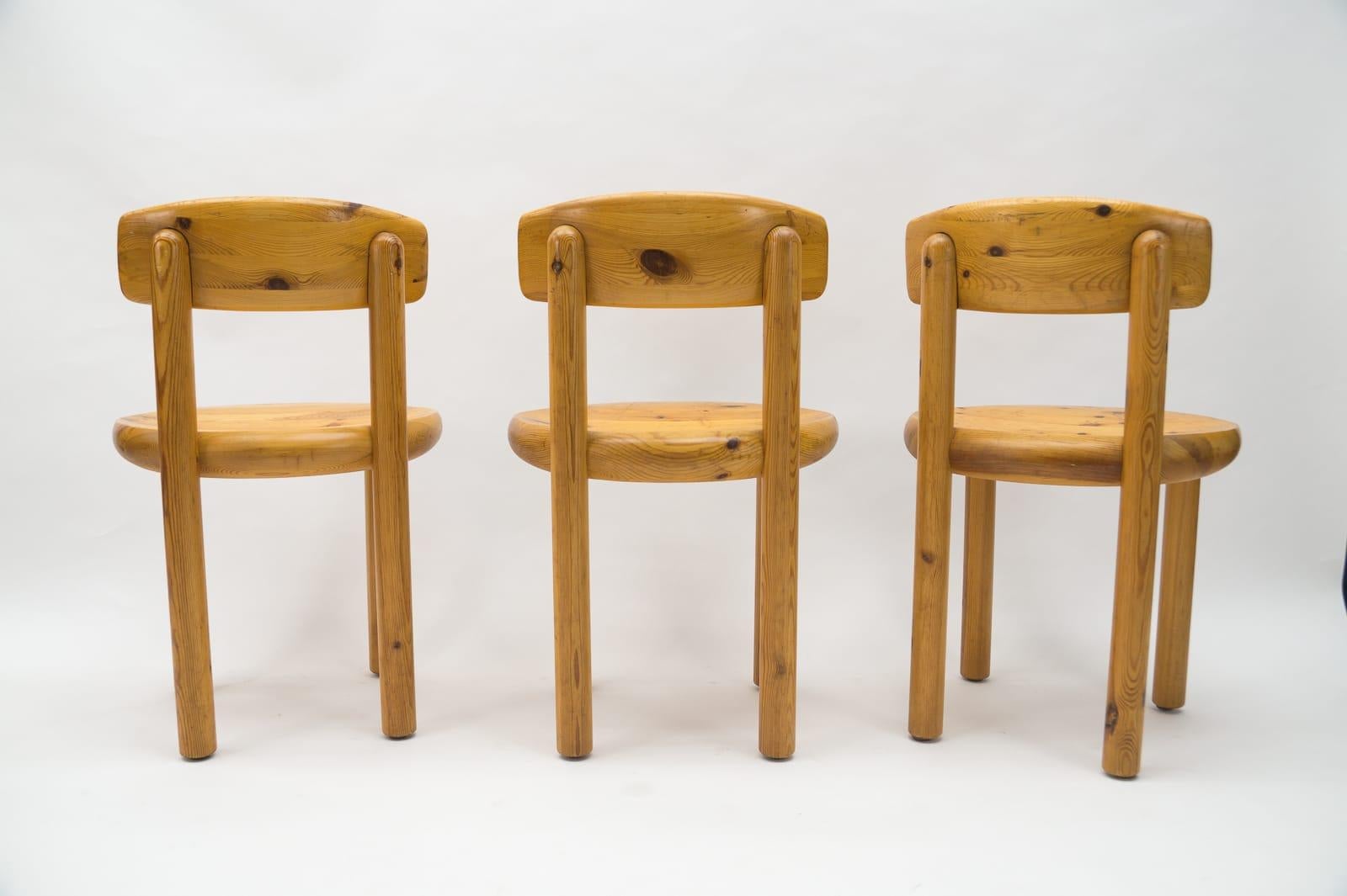 Six Rainer Daumiller Dining Chairs in Pine with Movable Back, 1970s, Denmark 14