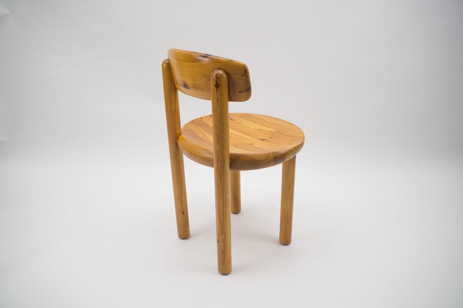 Six Rainer Daumiller Dining Chairs in Pine with Movable Back, 1970s, Denmark 3