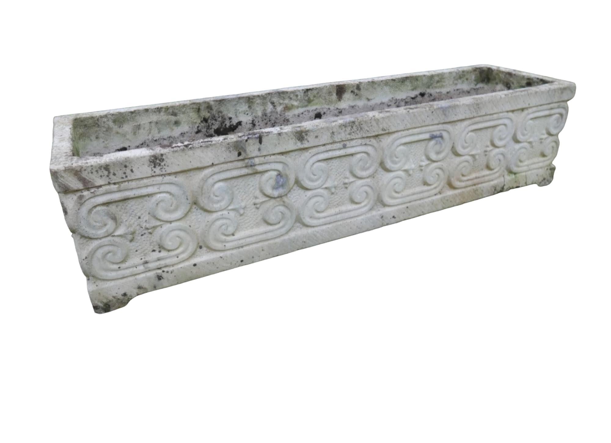 Six Reconstituted Stone Planters For Sale 1