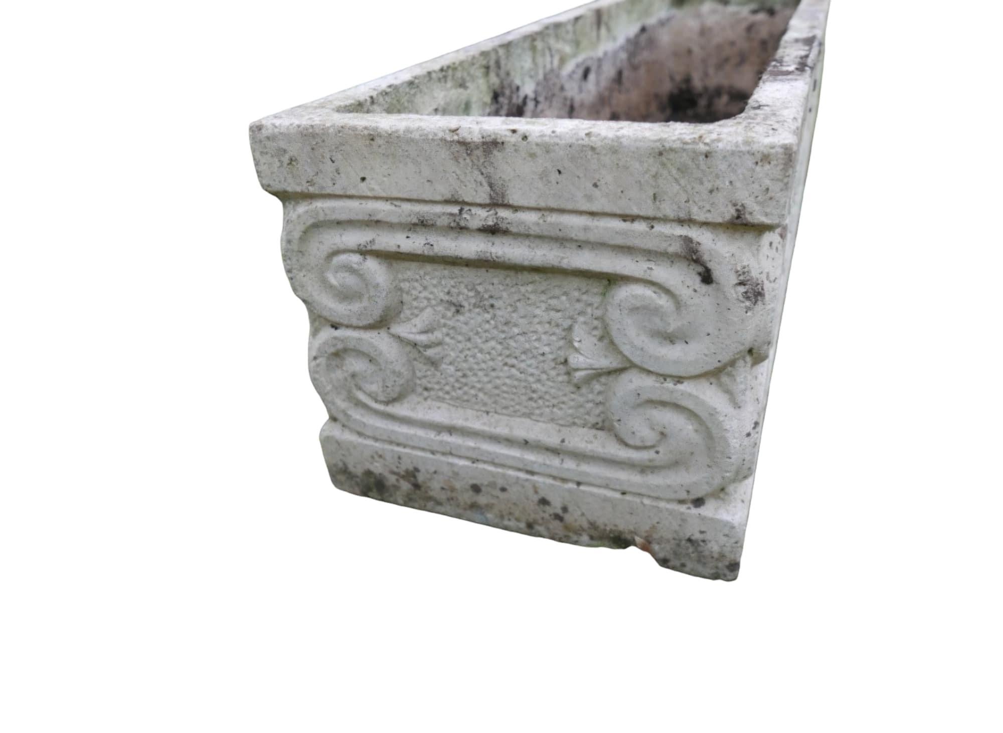 Six Reconstituted Stone Planters For Sale 2