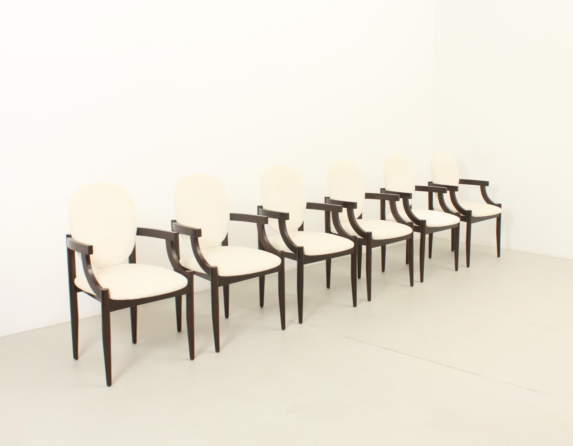 Six Reno Chairs by Spanish Architects Correa & Milá, 1961 In Good Condition For Sale In Barcelona, ES