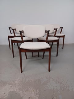 Sei sedie in legno di palissandro Kai Kristiansen restaurate e personalizzabili, in condizioni eccellenti