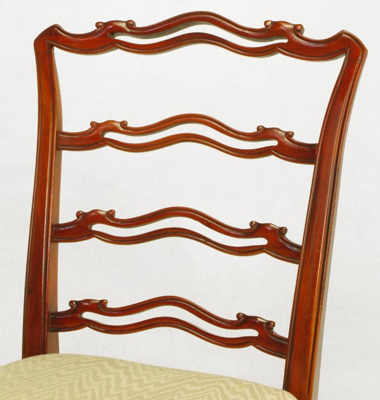 Six Ribbon Back Chippendale Dining Chairs In Good Condition In Chicago, IL