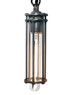 Six Rod Tubular Cage Pendent