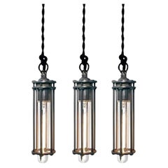 Six Rod Tubular Cage Pendent
