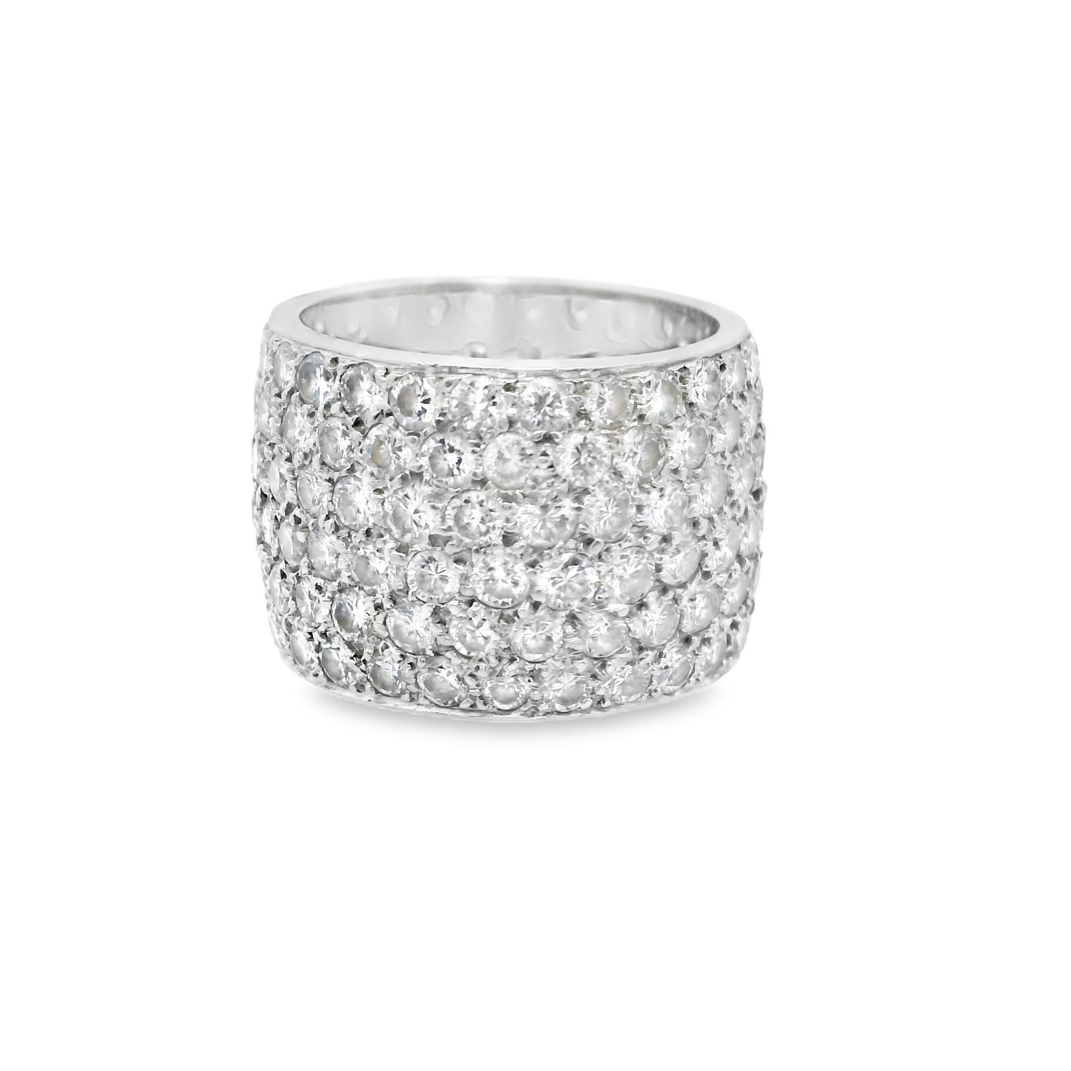 Bandeau à six rangs de diamants en platine par Van Cleef & Arpels, New York (années 1960) Pour femmes en vente