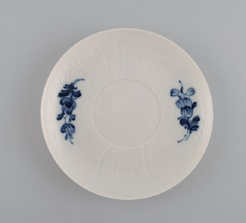 Sechs königliche Kopenhagener Blaublumen-Bouillon-Tasse mit Untertassen, frühes 20. Jahrhundert (Porzellan) im Angebot