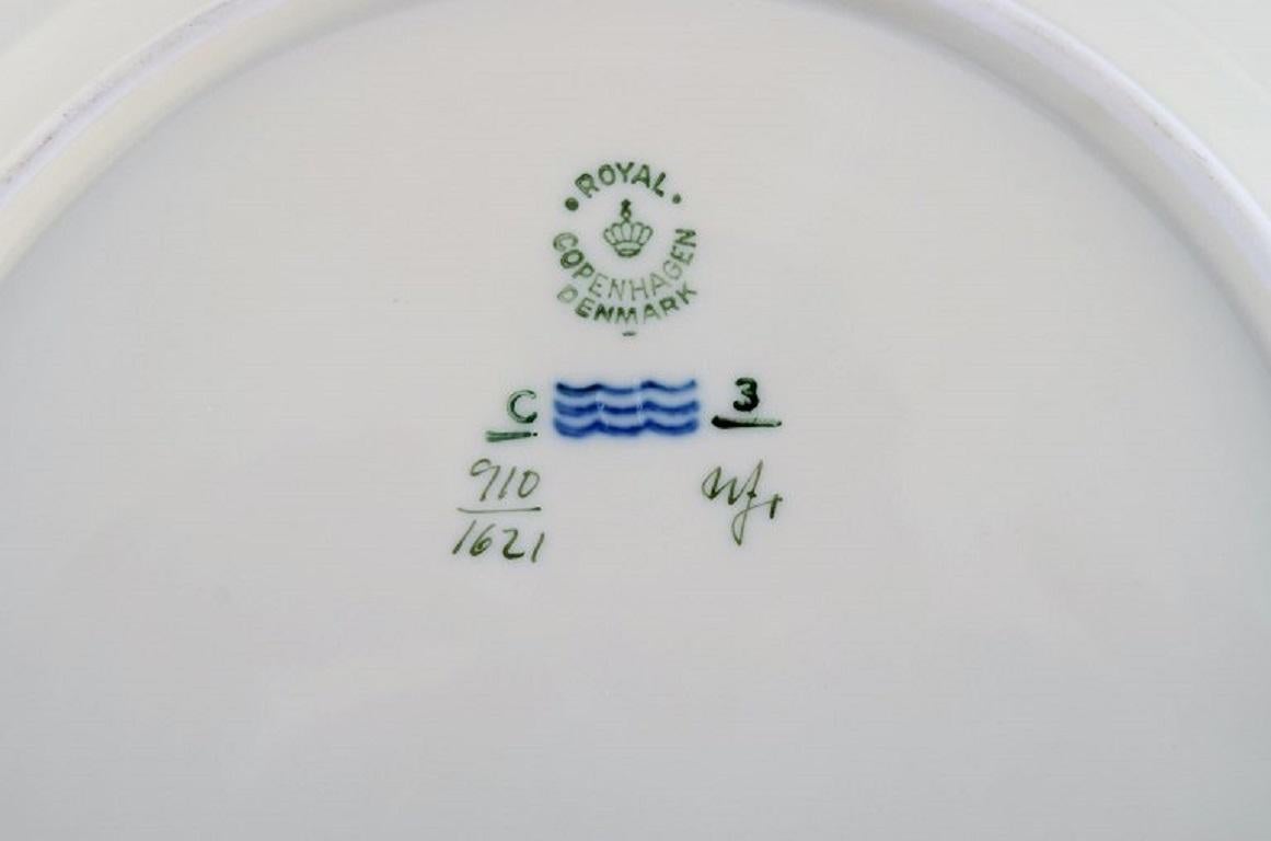 Six Royal Copenhagen Frijsenborg Dinner Plates in Hand-Painted Porcelain 1