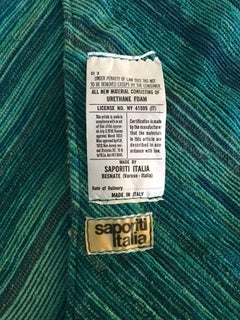 Six Saporiti Italia “Lens” Chairs with Missoni Fabric